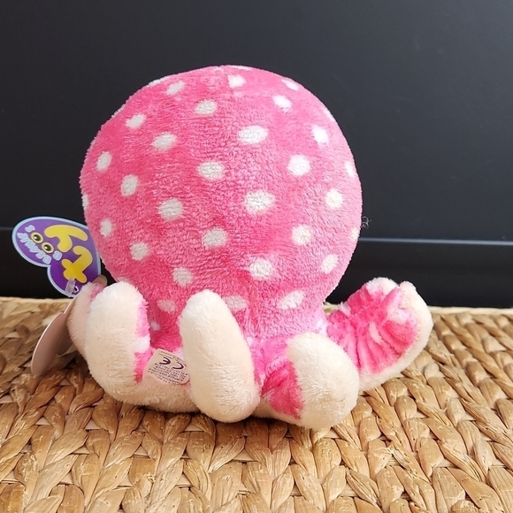 TY Beanie Boos OLLIE the Octopus Pink 6” With Tags - Picture 5 of 5